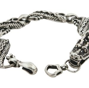 Silver plated sectional Dragon bracelet